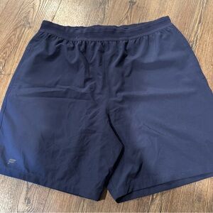 Fabletics Men’s Navy Blue Athletic Shorts with inserts